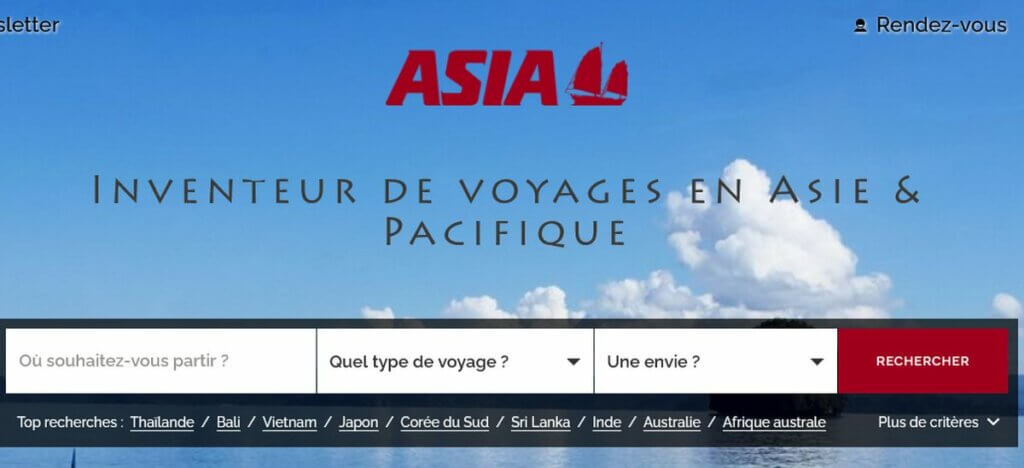 agence de voyage Asia